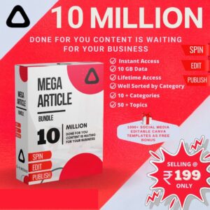 10 Million Pre Written Articles Bundle