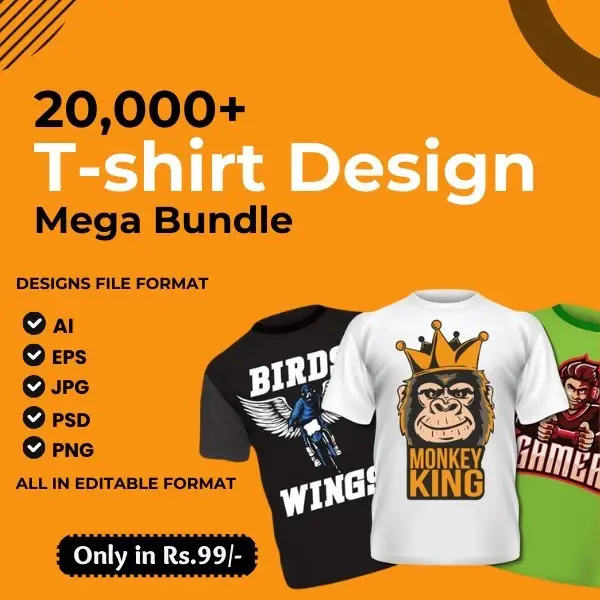 20,000+ T-shirt Design Mega Bundle